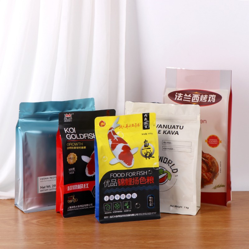 Beutel mit flachem Boden für Fischfutter