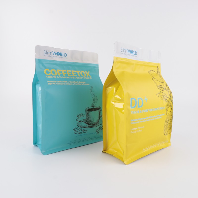 Teebeutel mit flachem Boden